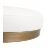 Essentials For Living Cresta Counter Stool in LiveSmart Peyton Pearl Brushed Gold - Seat Detail