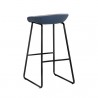 Sunpan Skylar Barstool - Polo Club Stone / Dillon Thunder - Back Side Angle