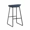 Sunpan Skylar Barstool - Polo Club Stone / Dillon Thunder - Back Side Angle - Sunpan Skylar Barstool - Polo Club Stone / Dillon Thunder - Back Side Angle