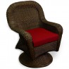 Tortuga Outdoor Sea Pines Wicker Swivel Rocking Dining Chair