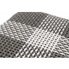Essentials For Living Cross Accent Cube in Dove Flat Rope - Closeup Top Angle