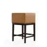 Manhattan Comfort Kingsley 34 in. Camel and Dark Walnut Beech Wood Counter Height Bar Stool  - Manhattan Comfort Kingsley 34 in. Camel and Dark Walnut Beech Wood Counter Height Bar Stool 