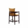 Manhattan Comfort Ritz 34 in. Camel and Dark Walnut Beech Wood Counter Height Bar Stool Back - Manhattan Comfort Ritz 34 in. Camel and Dark Walnut Beech Wood Counter Height Bar Stool Back