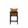 Manhattan Comfort Ritz 34 in. Camel and Dark Walnut Beech Wood Counter Height Bar Stool - Manhattan Comfort Ritz 34 in. Camel and Dark Walnut Beech Wood Counter Height Bar Stool