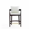 Manhattan Comfort Ritz 34 in. Ivory and Dark Walnut Beech Wood Counter Height Bar Stool Front - Manhattan Comfort Ritz 34 in. Ivory and Dark Walnut Beech Wood Counter Height Bar Stool Front