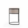 Manhattan Comfort Cosmopolitan 33.8 in. Cream and Black Metal Counter Height Bar Stool Side - Manhattan Comfort Cosmopolitan 33.8 in. Cream and Black Metal Counter Height Bar Stool Side