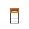 Manhattan Comfort Embassy 34 in. Metal Counter Height Bar Stool in Clay Front