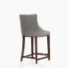 Manhattan Comfort Modern Shubert Counter Stool Upholstered Leatherette with Beech Wood Legs Dark Taupe Side - Manhattan Comfort Modern Shubert Counter Stool Upholstered Leatherette with Beech Wood Legs Dark Taupe Side