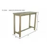 Anderson Teak Windsor Serving Table dimension - Anderson Teak Windsor Serving Table dimension