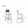 Manhattan Comfort Versailles Counter Stool  - Manhattan Comfort Versailles Counter Stool 
