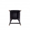 Manhattan Comfort Versailles Counter Stool in Black and Natural Cane Bottom