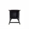 Manhattan Comfort Versailles Counter Stool in Black and Natural Cane Bottom - Manhattan Comfort Versailles Counter Stool in Black and Natural Cane Bottom