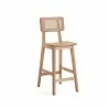 Manhattan Comfort Versailles Counter Stool in Nature Cane - Manhattan Comfort Versailles Counter Stool in Nature Cane