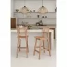 Manhattan Comfort Versailles Counter Stool in Nature Cane - Manhattan Comfort Versailles Counter Stool in Nature Cane