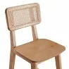 Manhattan Comfort Versailles Counter Stool in Nature Cane Half - Manhattan Comfort Versailles Counter Stool in Nature Cane Half