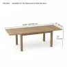 95" Rectangular Extension Table dimension - 95" Rectangular Extension Table dimension