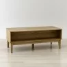 Anderson Teak Bodrum Coffee Table - Angled and Opened - Anderson Teak Bodrum Coffee Table - Angled and Opened