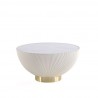 Manhattan Comfort Modern Anderson Coffee Table Upholstered in Cream Front