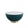 Manhattan Comfort Modern Anderson Coffee Table Upholstered in Green Front angle