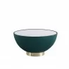 Manhattan Comfort Modern Anderson Coffee Table Upholstered in Green Front angle - Manhattan Comfort Modern Anderson Coffee Table Upholstered in Green Front angle