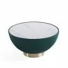 Manhattan Comfort Modern Anderson Coffee Table Upholstered in Green Top Angle - Manhattan Comfort Modern Anderson Coffee Table Upholstered in Green Top Angle