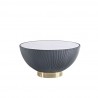 Manhattan Comfort Modern Anderson Coffee Table Upholstered in Grey Front