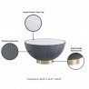 Manhattan Comfort Modern Anderson Coffee Table Upholstered in Grey Detials