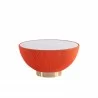 Manhattan Comfort Modern Anderson Coffee Table Upholstered in Orange - Manhattan Comfort Modern Anderson Coffee Table Upholstered in Orange