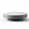 Whiteline Modern Living Cory Coffee Table With White Ceramic Top And Frame - Side