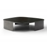 Whiteline Modern Living Tori Large Coffee Table In Black and Gold Ceramic Top - Angled