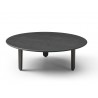 Whiteline Modern Living Luna Coffee Table In Oak Veneer Top Ans Solid Birch Base - Side