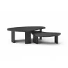 Whiteline Modern Living Pam Coffee Table In Black Oak Top and Wood Ribbed Black Matt Base - Side - Whiteline Modern Living Pam Coffee Table In Black Oak Top and Wood Ribbed Black Matt Base - Side