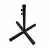 AZ Patio Heaters Offset Cantilever Umbrella with LED Lights in Tan with Cantilever Umbrella Base Set - Base Angle - AZ Patio Heaters Offset Cantilever Umbrella with LED Lights in Tan with Cantilever Umbrella Base Set - Base Angle