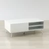Anderson Teak Altus 43" Coffee Table Gloss In White - Angled - Anderson Teak Altus 43" Coffee Table Gloss In White - Angled