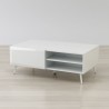 Anderson Teak Altus 43" Coffee Table Gloss In White - Left Angled