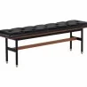 Sunpan Staten Bench Black - Front Side Angle - Sunpan Staten Bench Black - Front Side Angle
