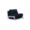 Cubed 02 Chair In Mixed Dance Blue Fabric - Angled