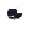 Cubed 02 Chair In Mixed Dance Blue Fabric - Angled - Cubed 02 Chair In Mixed Dance Blue Fabric - Angled