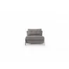 Cubed 02 Chair In Mixed Dance Gray Fabric - Front - Cubed 02 Chair In Mixed Dance Gray Fabric - Front