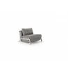 Cubed 02 Chair In Mixed Dance Gray Fabric -  Front Angled - Cubed 02 Chair In Mixed Dance Gray Fabric -  Front Angled