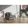 Cubed 02 Chair In Mixed Dance Gray Fabric - Lifestyle - Cubed 02 Chair In Mixed Dance Gray Fabric - Lifestyle