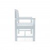 Anderson Teak Sakura 2-Seater Teak Bench In White Finish Side