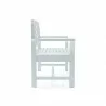 Anderson Teak Sakura 2-Seater Teak Bench In White Finish Side - Anderson Teak Sakura 2-Seater Teak Bench In White Finish Side