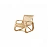 Cane-Line Curve Lounge Chair INDOOR - Natural right view - Cane-Line Curve Lounge Chair INDOOR - Natural right view