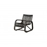 Cane-Line Curve Lounge Chair - Black Single Chair