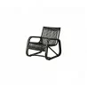 Cane-Line Curve Lounge Chair INDOOR - Black Colour full view - Cane-Line Curve Lounge Chair INDOOR - Black Colour full view