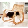 Cane-Line Curve Lounge Chair INDOOR - Natural side view - Cane-Line Curve Lounge Chair INDOOR - Natural side view