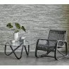 Cane-Line Curve Lounge Chair INDOOR - Black Colour & table - Cane-Line Curve Lounge Chair INDOOR - Black Colour & table