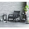 Cane-Line Curve Lounge Chair INDOOR - Black Colour corner view