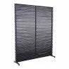 Moe's Home Collection Dallin Screen - Black - Front Side Angle - Moe's Home Collection Dallin Screen - Black - Front Side Angle